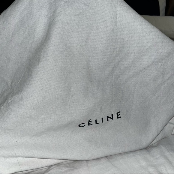 White Celine Medium Luggage Phantom Tote Soft Grained Calfskin - Picture 12 of 13